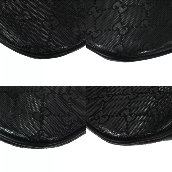 Authentic Gucci Imprime black canvas waist bag fanny pack belt bag - Picture 11 of 14